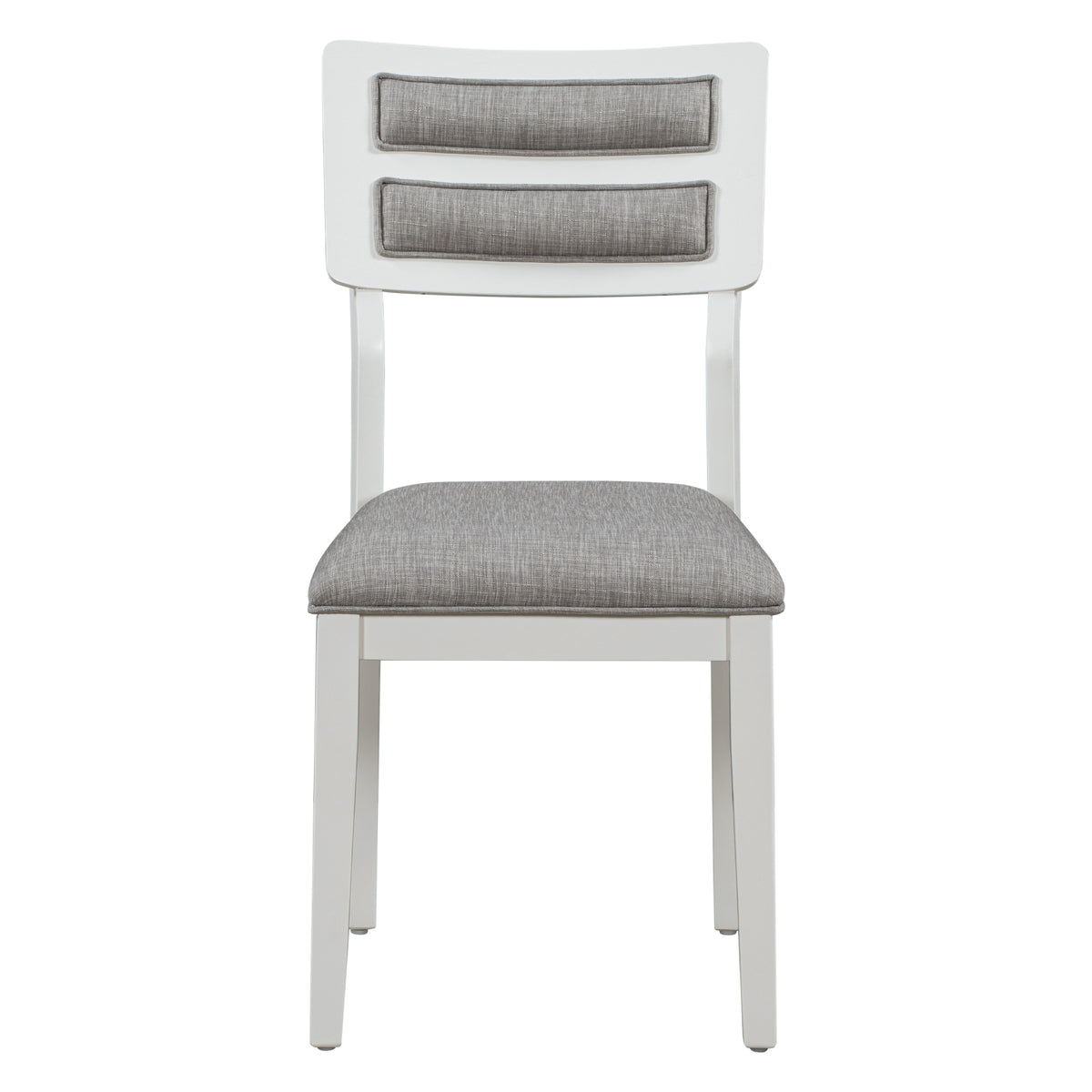 TREXM Classic and Traditional Style 6 - Piece Dining Set, Includes Dining Table  4 Upholstered Chairs & Bench (White+Gray)